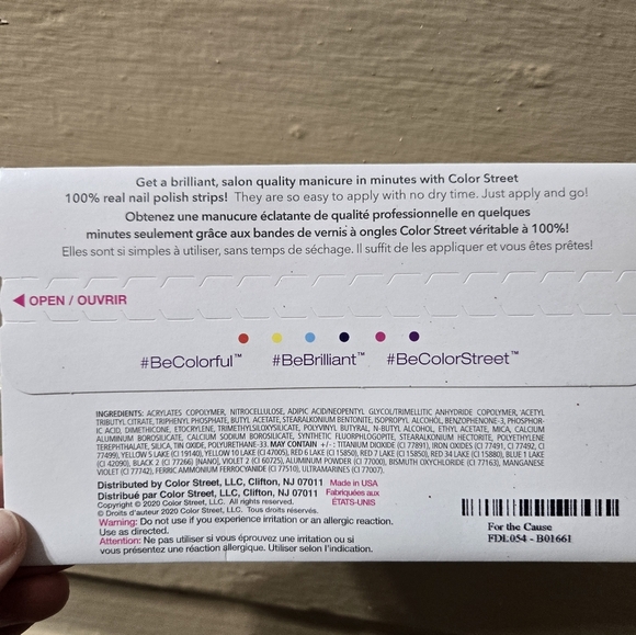 Color Street "For The Cause" Nail Polish Strips NIP - Picture 2 of 2